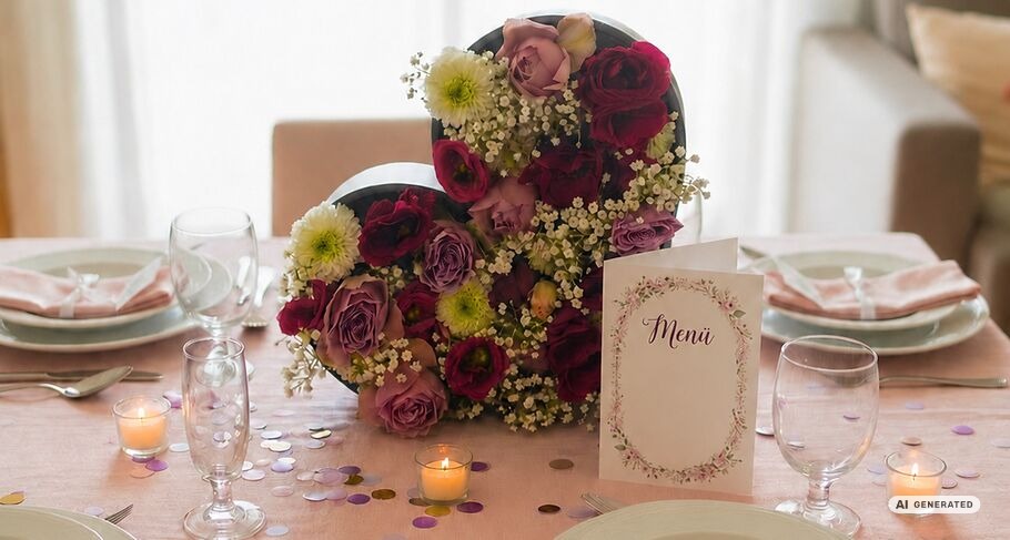 Table Decorations for Weddings & Wedding Anniversaries: Ideas with Stylish Garden Décor