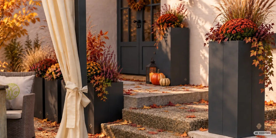 Autumn decorations for the front door: atmospheric ideas for the entrance area and garden
