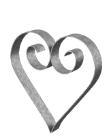 Metallherz Vercelli in feuerverzinkt als 3D-Modell