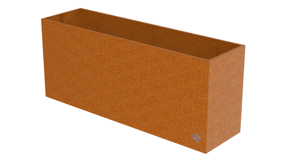 Hochbeet Monterosso 45x135x68cm als 3D-Modell | Cortenstahl