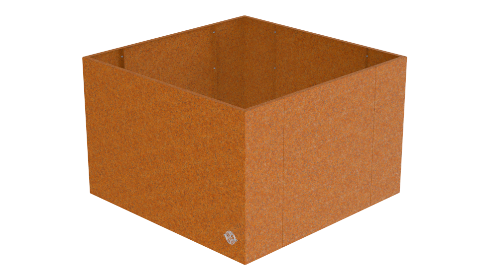 Hochbeet Monterosso 90x90x68cm als 3D-Modell | Cortenstahl