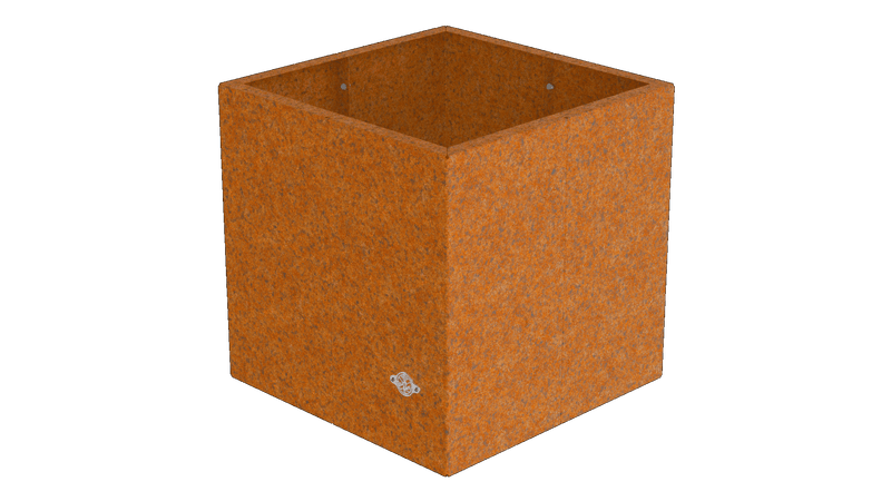 Pflanzkübel Vernazza 40x40x40 cm aus Cortenstahl als 3D-Modell