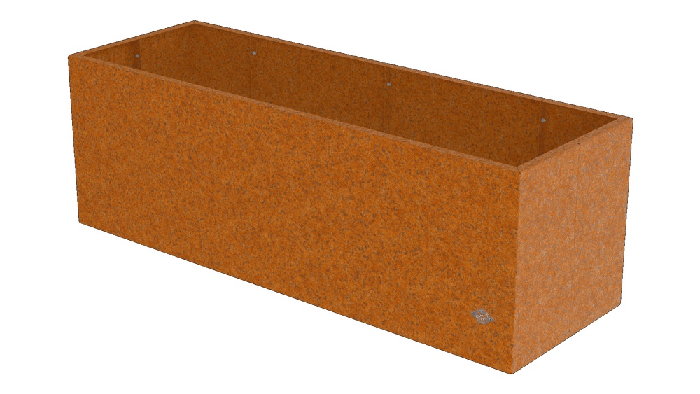 Pflanzkübel Vernazza 40x120x40 cm aus Cortenstahl als 3D-Modell