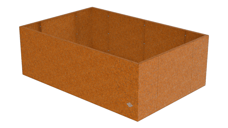 Pflanzkübel Vernazza 80x120x40 cm aus Cortenstahl als 3D-Modell