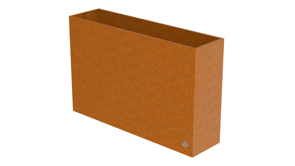 Hochbeet Manarola 40x136x100 cm aus Cortenstahl als 3D-Modell