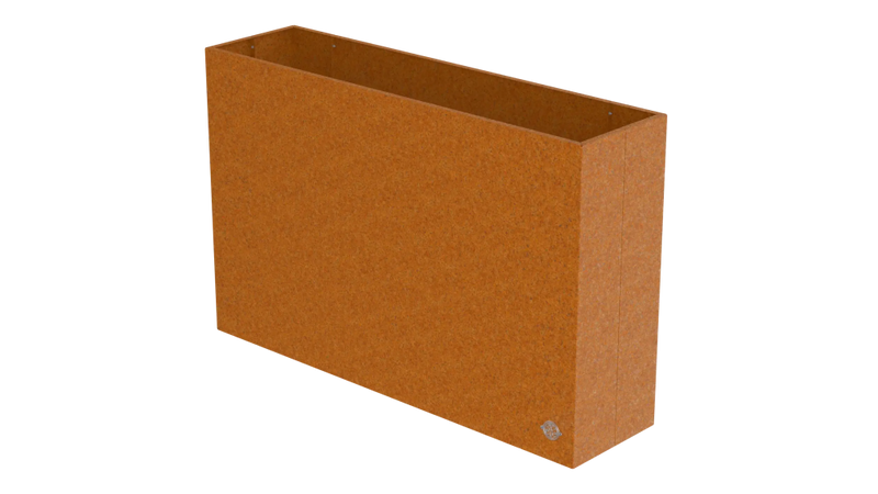 Hochbeet Manarola 40x136x100 cm aus Cortenstahl als 3D-Modell