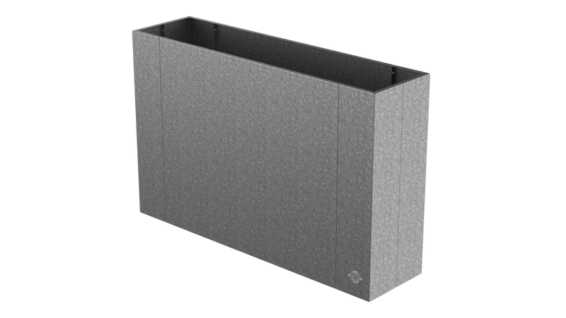 Hochbeet Manarola 40x136x100 cm in feuerverzinkt als 3D-Modell