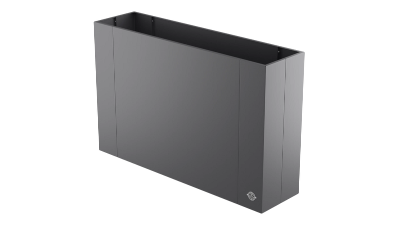 Hochbeet Manarola 40x136x100 cm in pulverbeschichtet Anthrazit als 3D-Modell