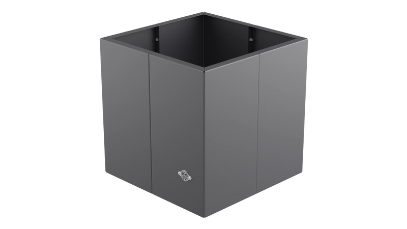 Pflanzkübel Vernazza 40x40x40 cm in pulverbeschichtet Anthrazit als 3D-Modell
